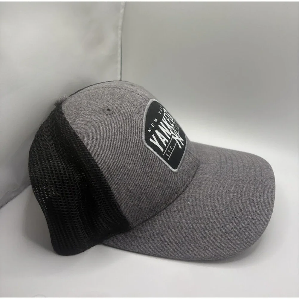 ’47 Brand New York Yankees Gray/Black Trucker Mesh Adjustable Snapback Hat